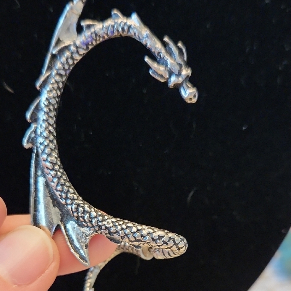 Alchemy Silver Dragon Ear Cuff